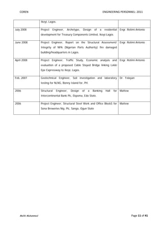 Coren Paper for Registered Engineering Personnel _ Maliki Muhammed | PDF