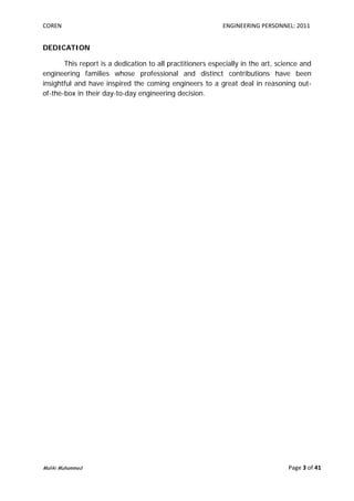 Coren Paper for Registered Engineering Personnel _ Maliki Muhammed | PDF