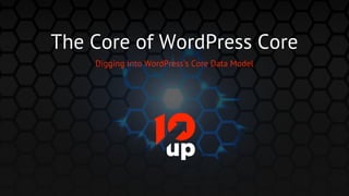 The Core of WordPress Core
    Digging Into WordPress’s Core Data Model
 