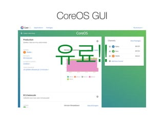 CoreOS GUI
유료!!
 