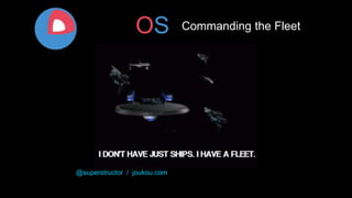 CoreOS
@superstructor / joukou.com
Commanding the Fleet
 
