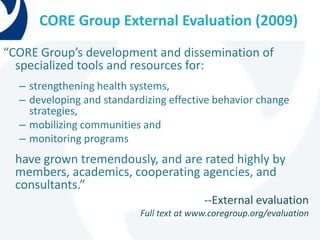 CORE Group Overview | PPSX