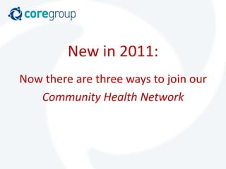 CORE Group Overview | PPSX