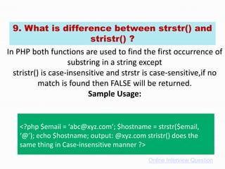 PHP Interview Questions-ppt | PPT