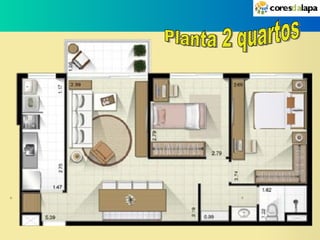 Planta 2 quartos 