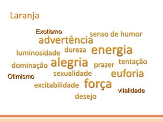 Laranja Otimismo vitalidade Exotismo 