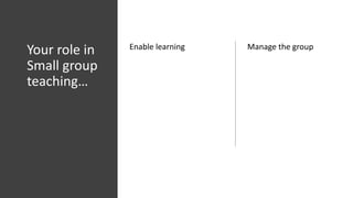 Core skills 2 teaching small groups | PDF