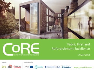 Fabric First and
Refurbishment Excellence
                 17 May 2012
 