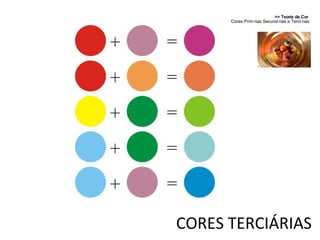 >> Teoria da Cor  Cores Primárias Secundárias e Terciárias CORES TERCIÁRIAS 