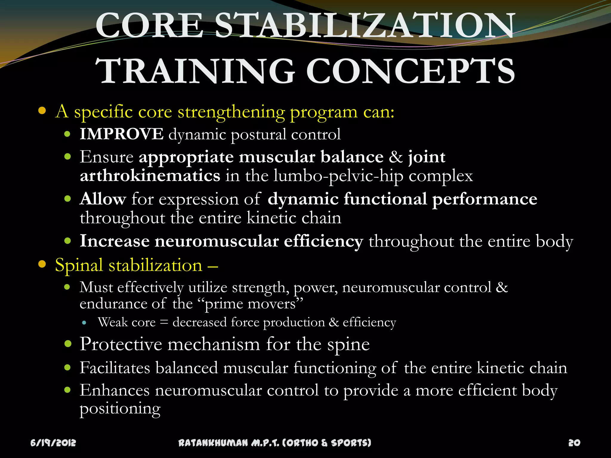 Core stability | PPTX