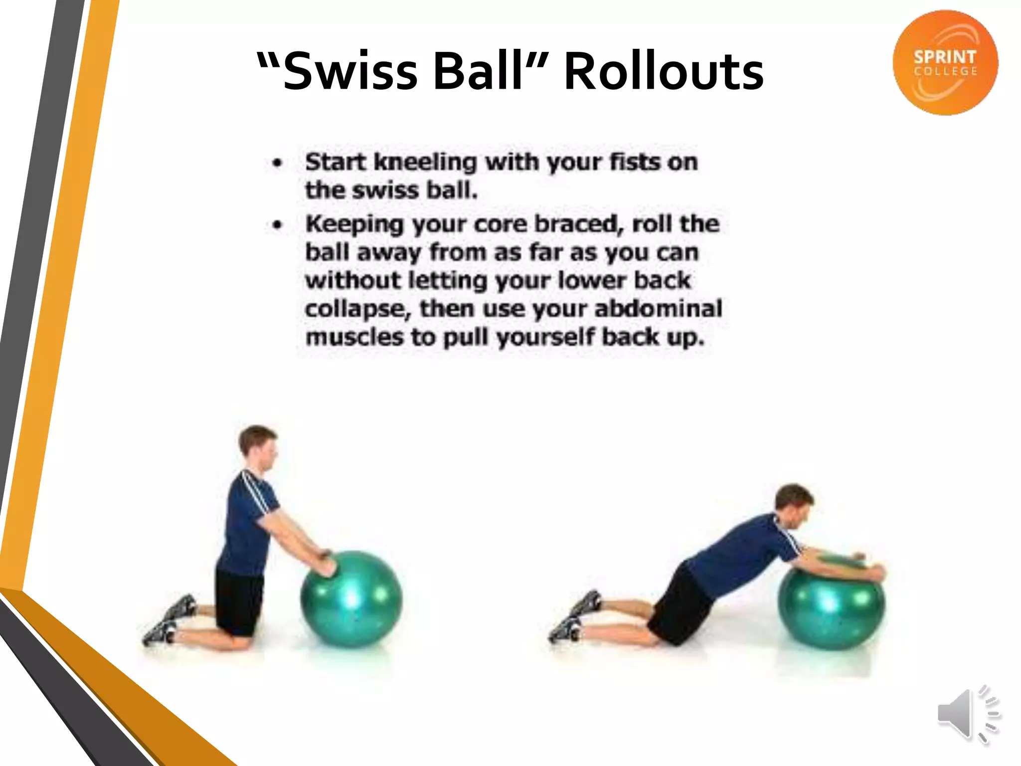 “Swiss Ball” Rollouts
 