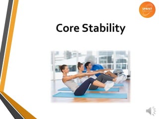 Core Stability And Exercises PPT