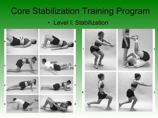 Core Stabilization Training Program Level I: Stabilization 
