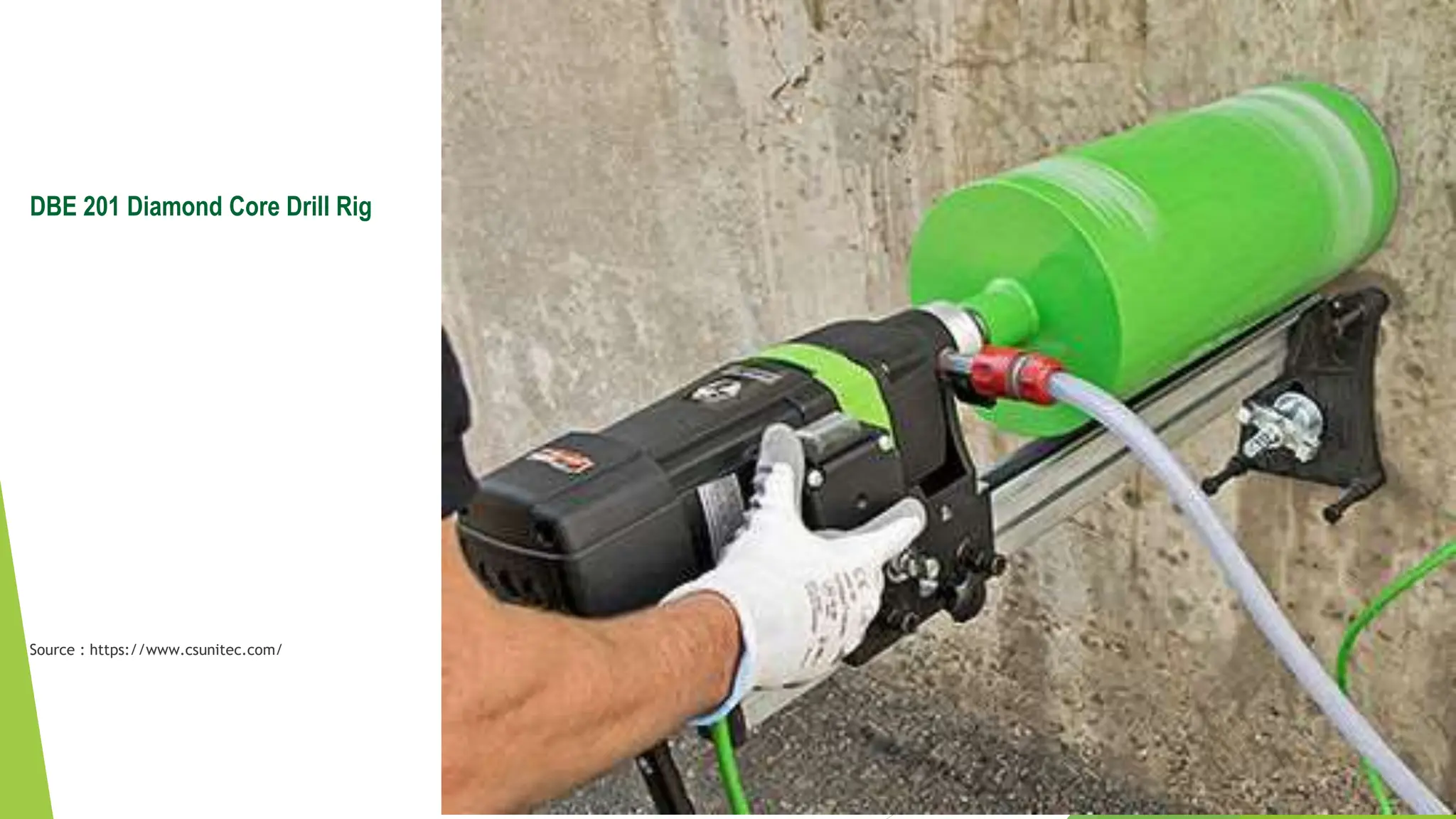 DBE 201 Diamond Core Drill Rig
Source : https://www.csunitec.com/
 