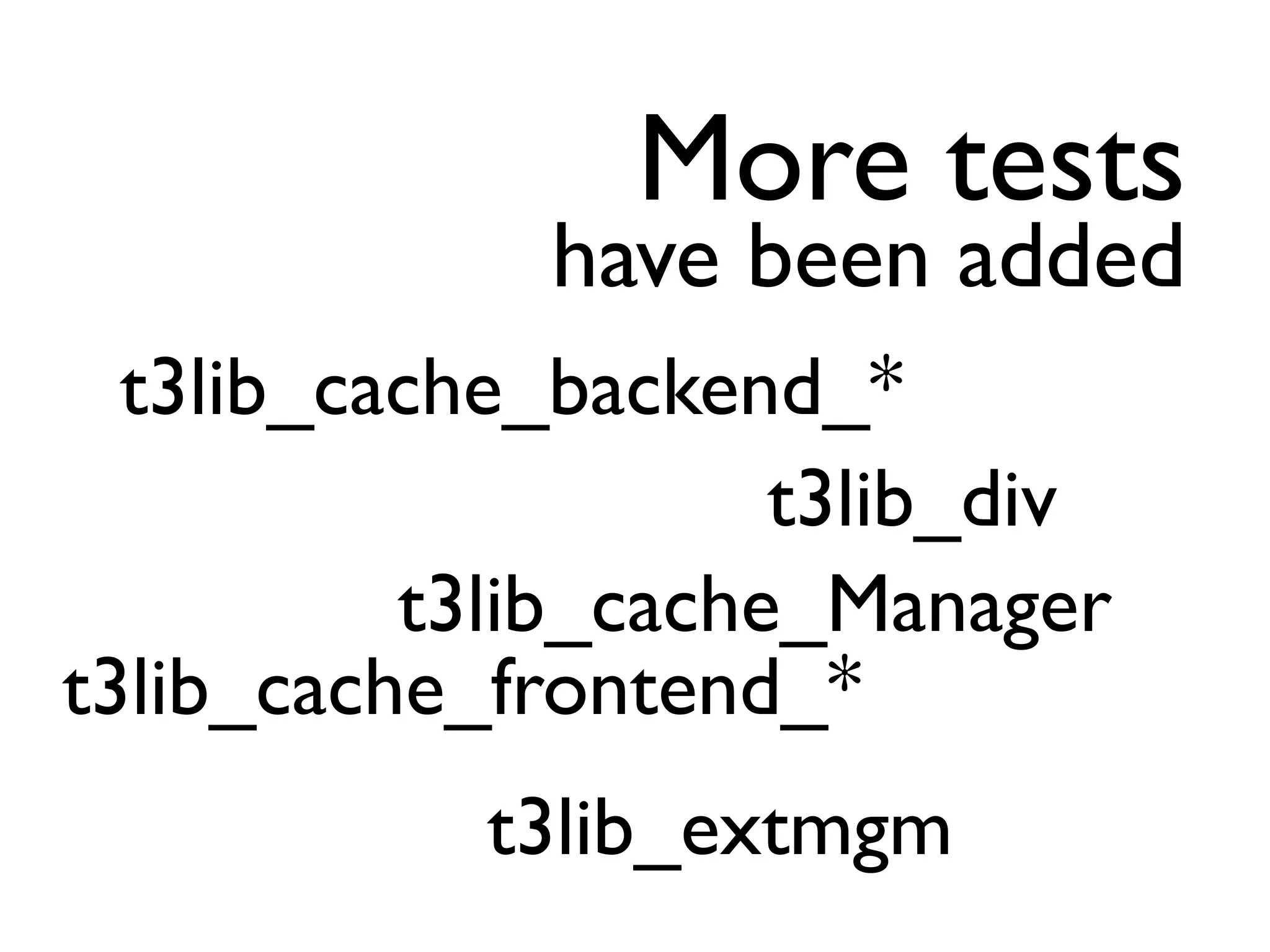 Unit testing for the TYPO3 4.x core