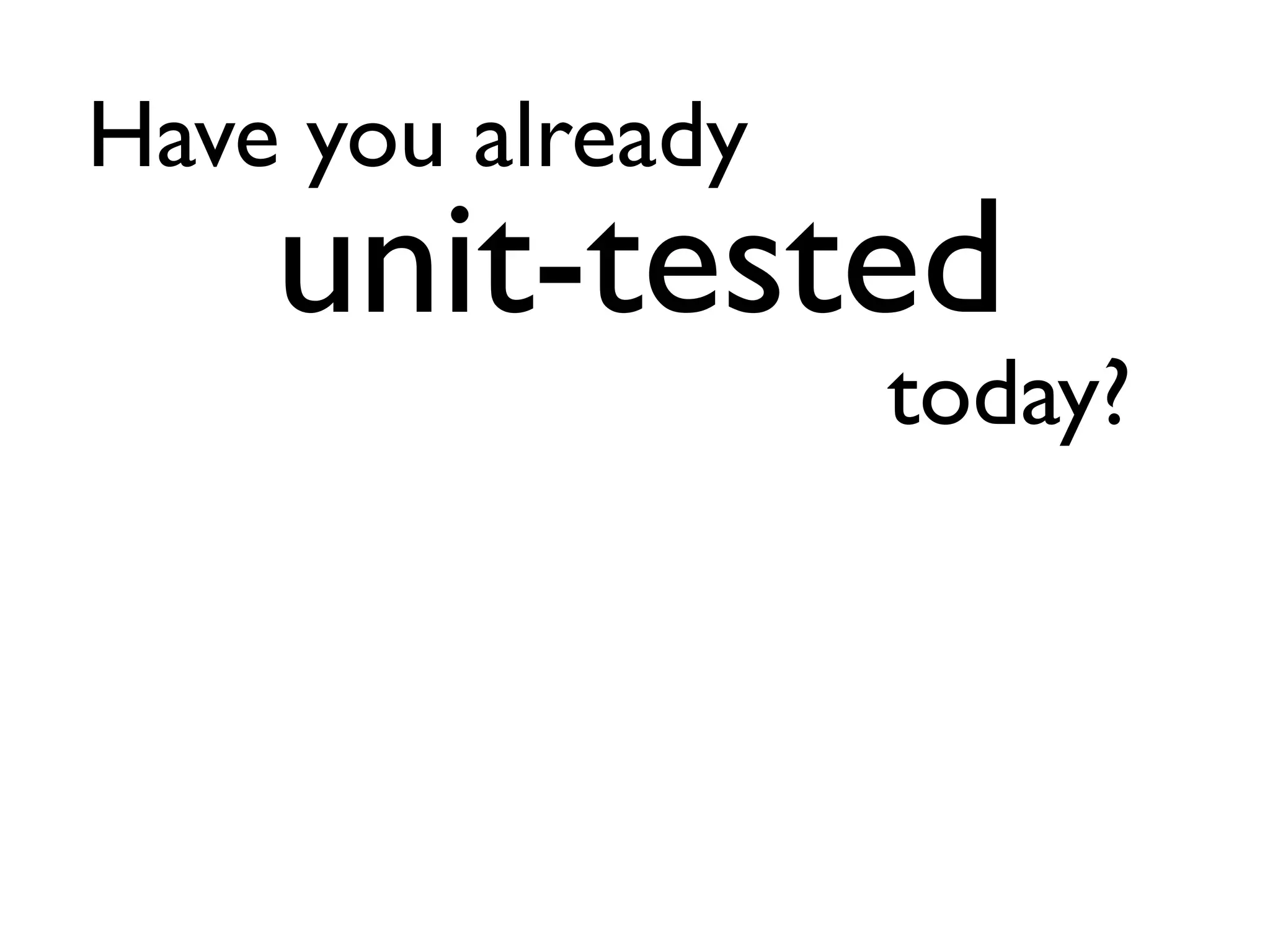 Unit testing for the TYPO3 4.x core