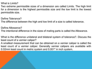Limiting Distance Measure metrology and measurement CORE TRAINING-M&M.pptx
