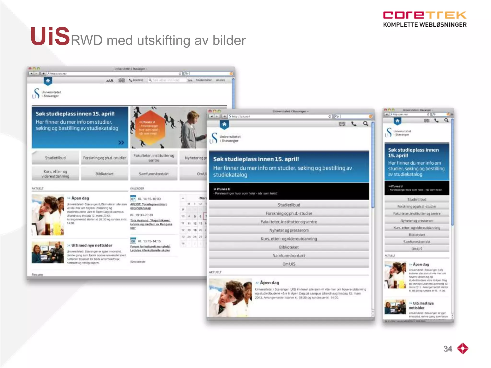 UiSRWD med utskifting av bilder
34
 