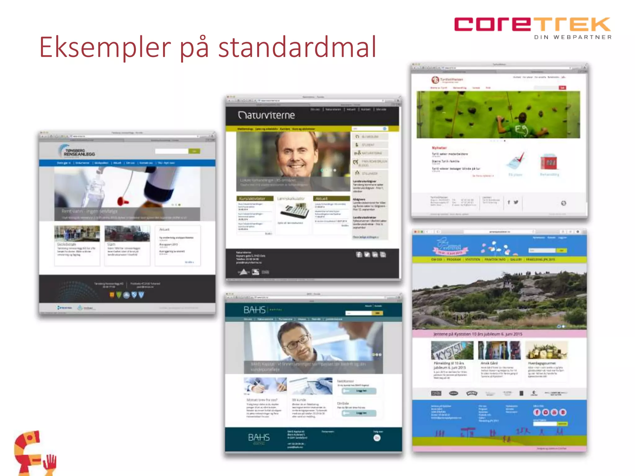 Eksempler på standardmal
 