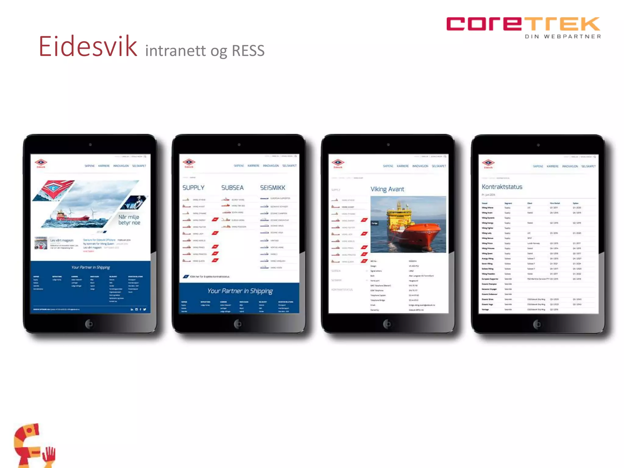 Eidesvik intranett og RESS
 