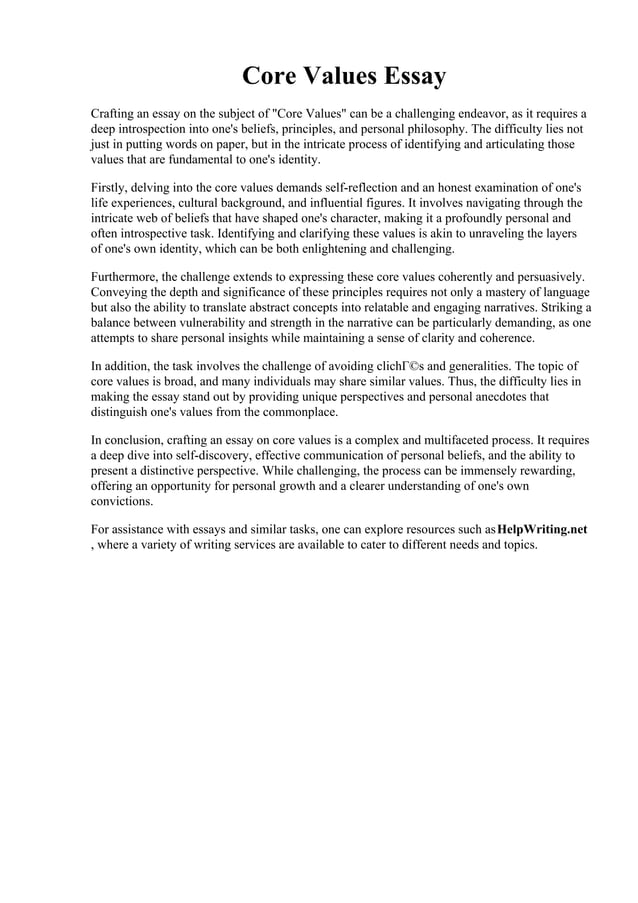 Core Values Essay.pdf