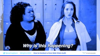 @sophiegibson #BrightonSEO How to Conduct a Core Web Vitals Audit
Tool: Web Page Test
Why do we use it?
*what’s your purpose, tell me whats your purpose*
(is whats your ﬂavour too niche a reference?)
 