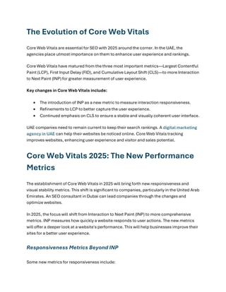 Core Web Vitals in 2025 What SEO Teams Need to Prioritize. | PDF
