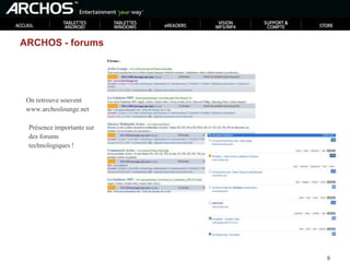 Recherche Forum+ de 8 000 discussions sur Google qui reprennent le mot ARCHOS !