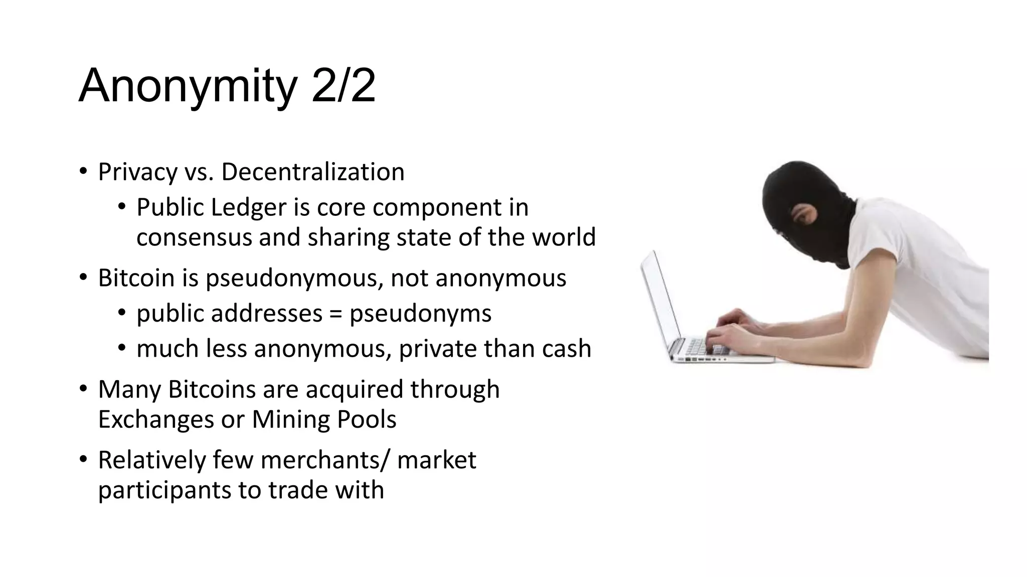 Not So Anonymous - Deanonymization of Blockchain Users | PPTX