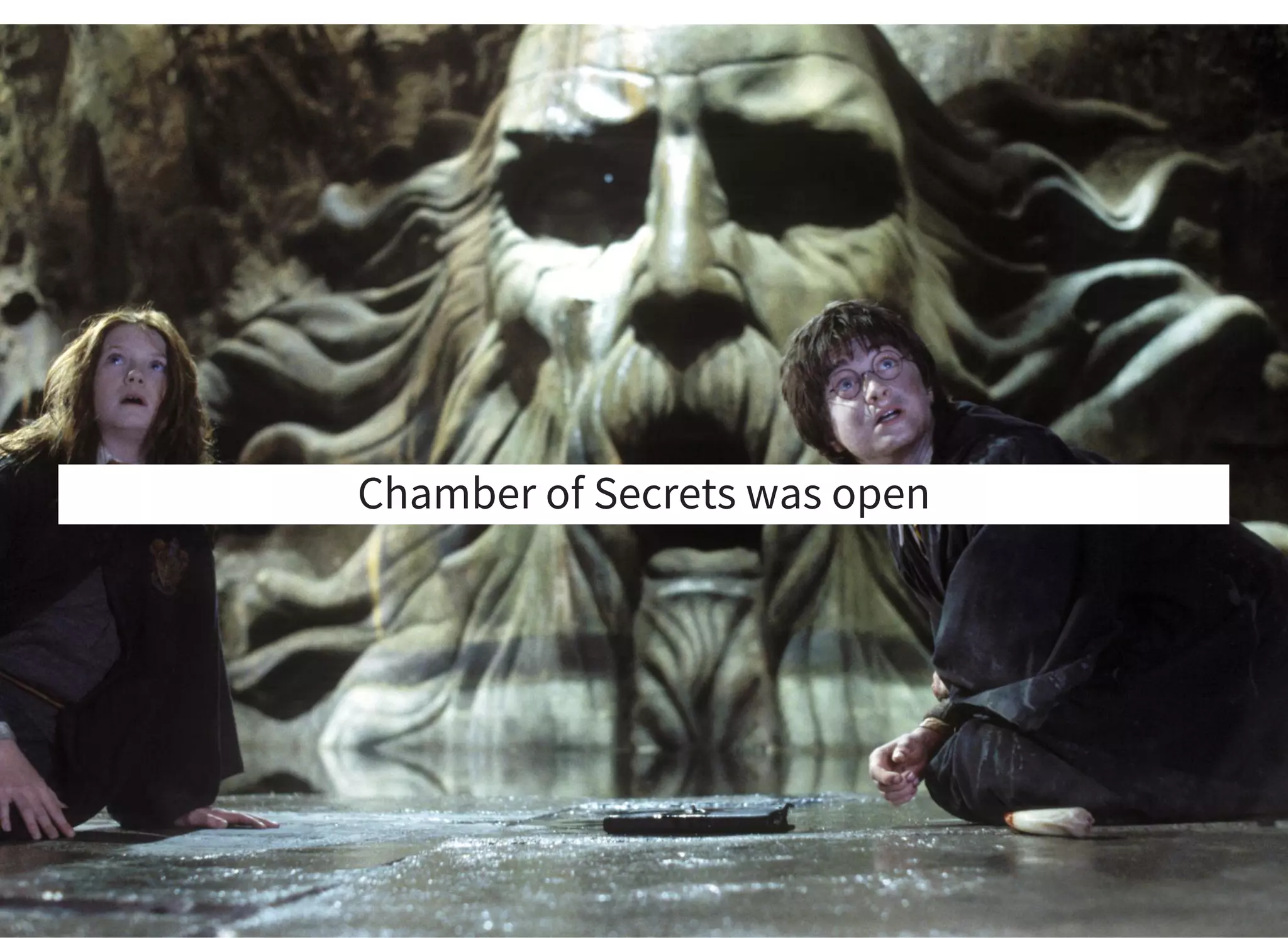 Chamber of Secrets was open
 