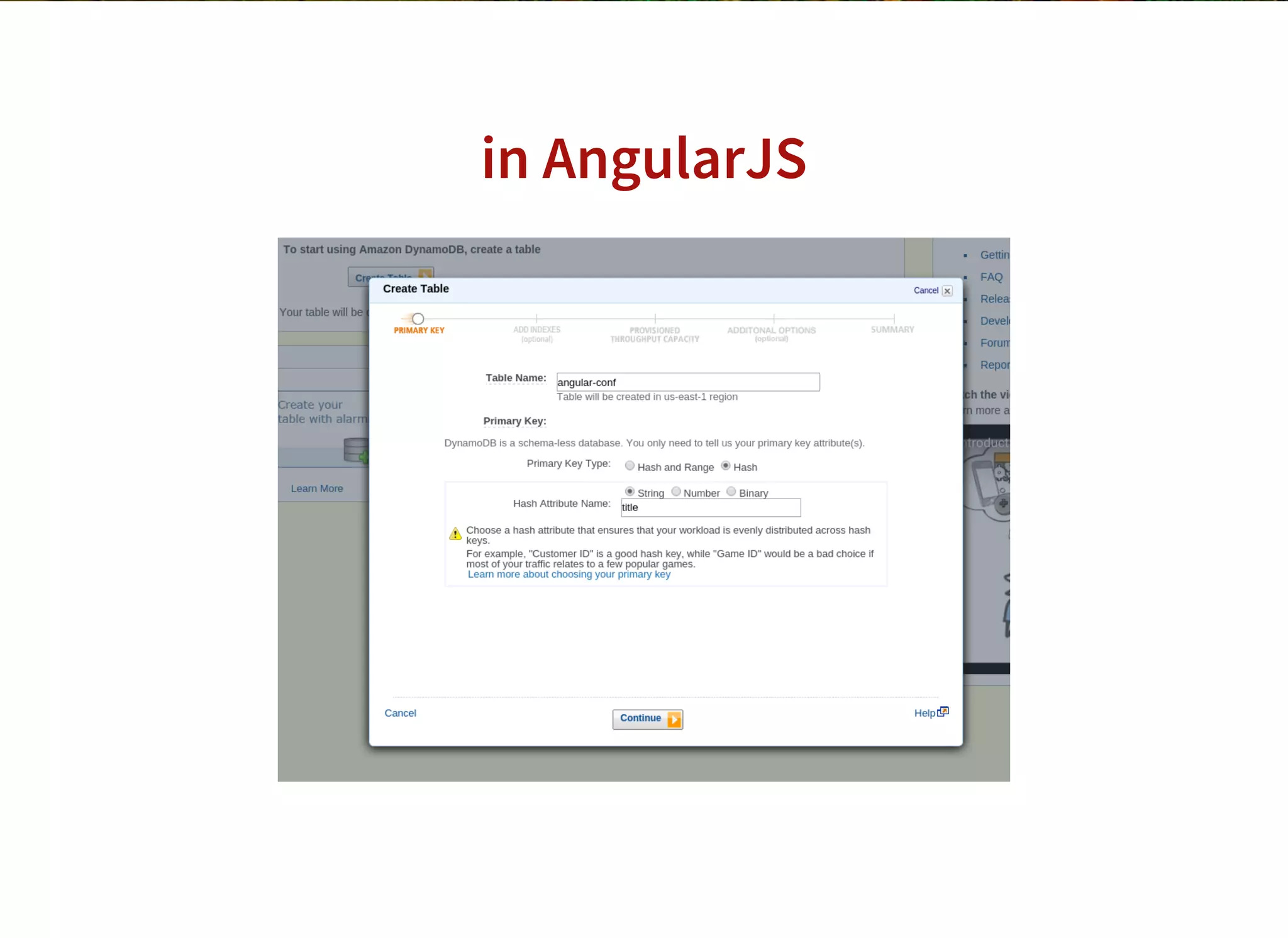 in AngularJS
 