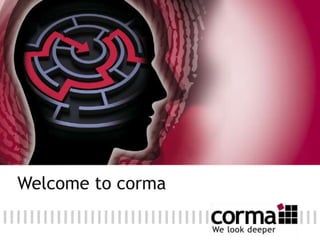 Welcome to corma
 