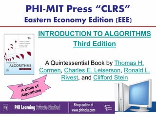 INTRODUCTION TO ALGORITHMS Third Edition | PPT