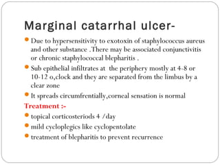 Marginal Infiltrates Cornea | PPT