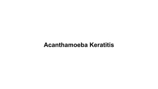 Acanthamoeba Keratitis
 
