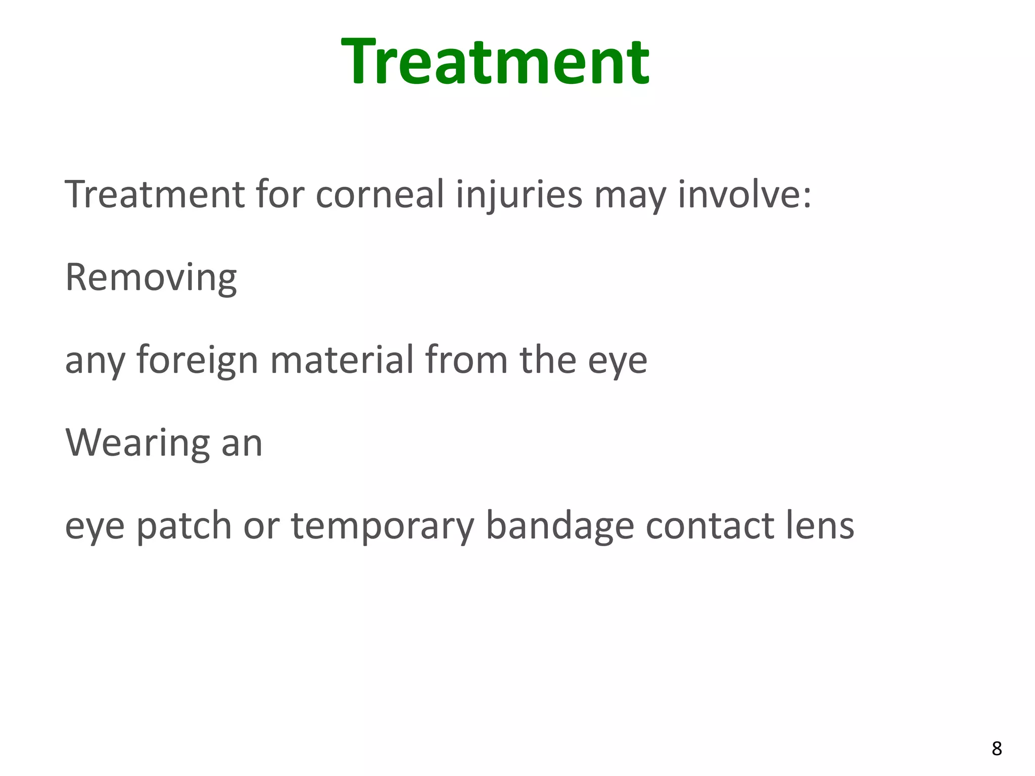 Corneal Injury | PPTX