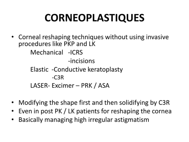 Corneal collagen cross linking | PPTX | Eye and Vision Conditions ...