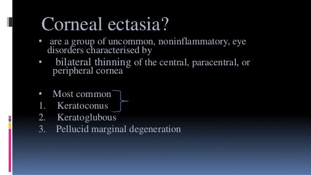 Corneal diseases