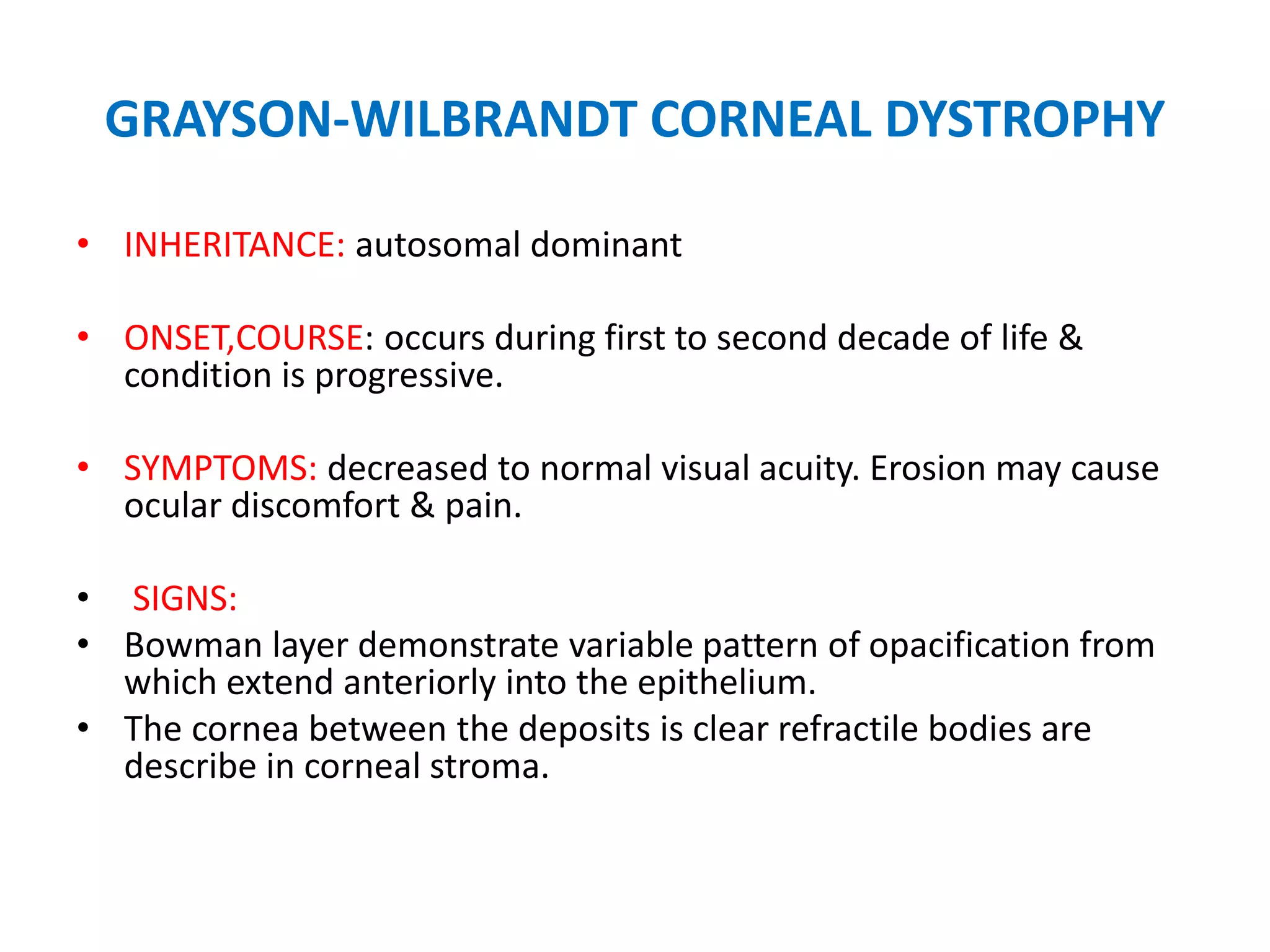 Corneal dystrophy and degeneration | PPTX