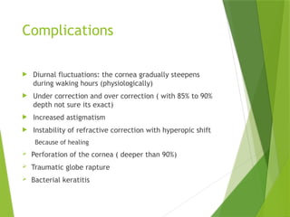 corneal refractive surgeries presenters | PPTX