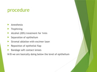 corneal refractive surgeries presenters | PPTX