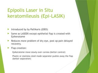 corneal refractive surgeries presenters | PPTX