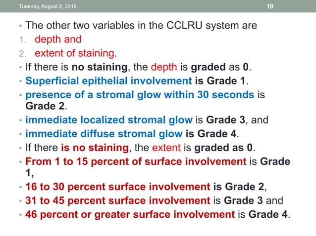 Corneal staining procedure | PPTX