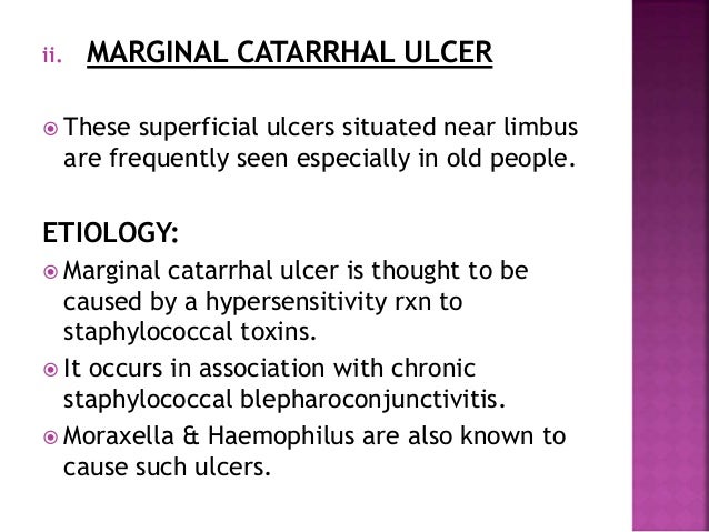 Corneal ulcers