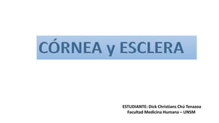 ESTUDIANTE: Dick Christians Chú Tenazoa
Facultad Medicina Humana – UNSM
 