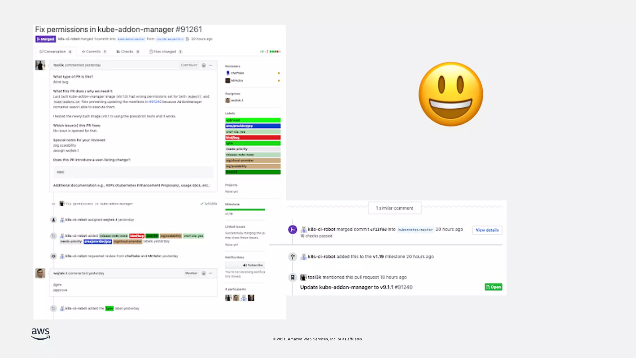 © 2021, Amazon Web Services, Inc. or its affiliates.
😃
 