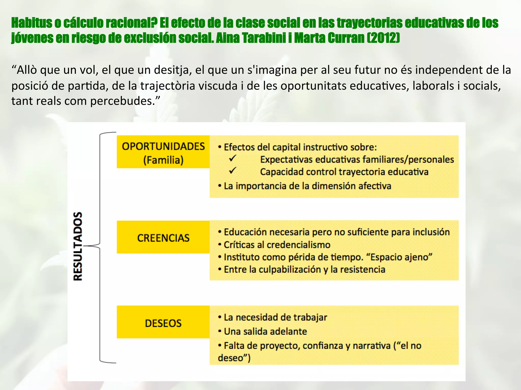 •  Los	
  jóvenes	
  de	
  22	
  a	
  30	
  
años	
  es	
  el	
  grupo	
  
etario	
  más	
  permisivo	
  
con	
  los	
  consumos,	
  por	
  
encima	
  de	
  
adolescentes	
  o	
  
adultos,	
  
especialmente	
  en	
  
cuanto	
  al	
  cannabis.	
  El	
  
67%	
  de	
  los	
  jóvenes	
  de	
  
esta	
  edad	
  estarían	
  a	
  
favor	
  de	
  una	
  posible	
  
regulación	
  legal	
  del	
  
consumo	
  de	
  esta	
  
sustancia.	
  
 