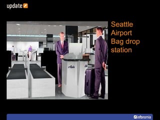 Seattle Airport Bag drop station 
