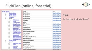 SlickPlan (online, free trial)
Tips:
In import, include “links”
 