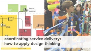 coordinating service delivery:
how to apply design thinking
 